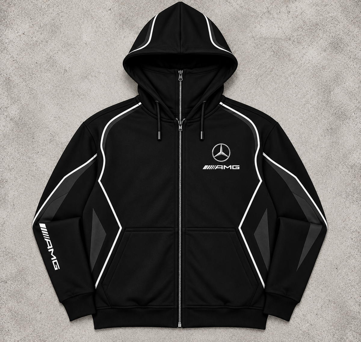 REVLINE Mercedes AMG black zip hoodie