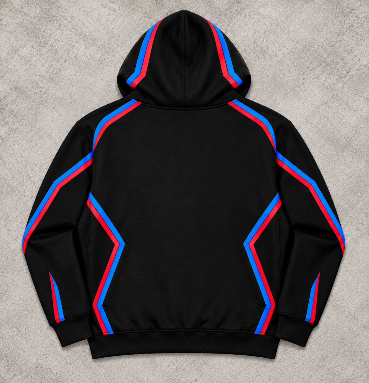 BMW design hoodie back view
