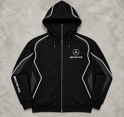 REVLINE Mercedes AMG black zip hoodie